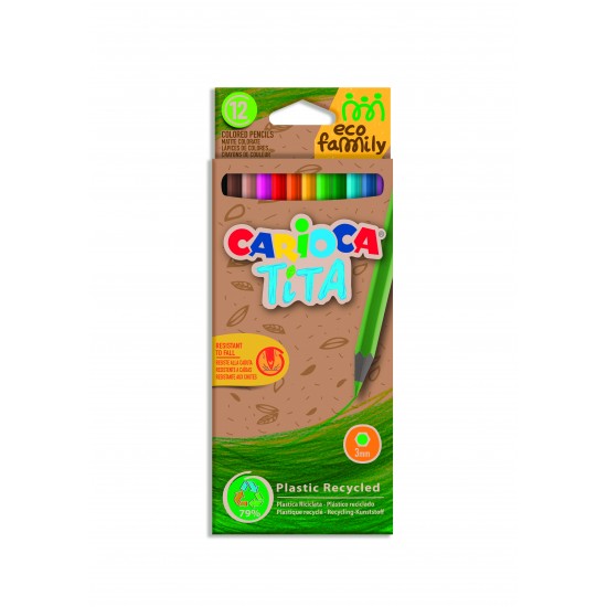 Carioca Tita Eco Family Σετ Ξυλομπογιές 12τμχ